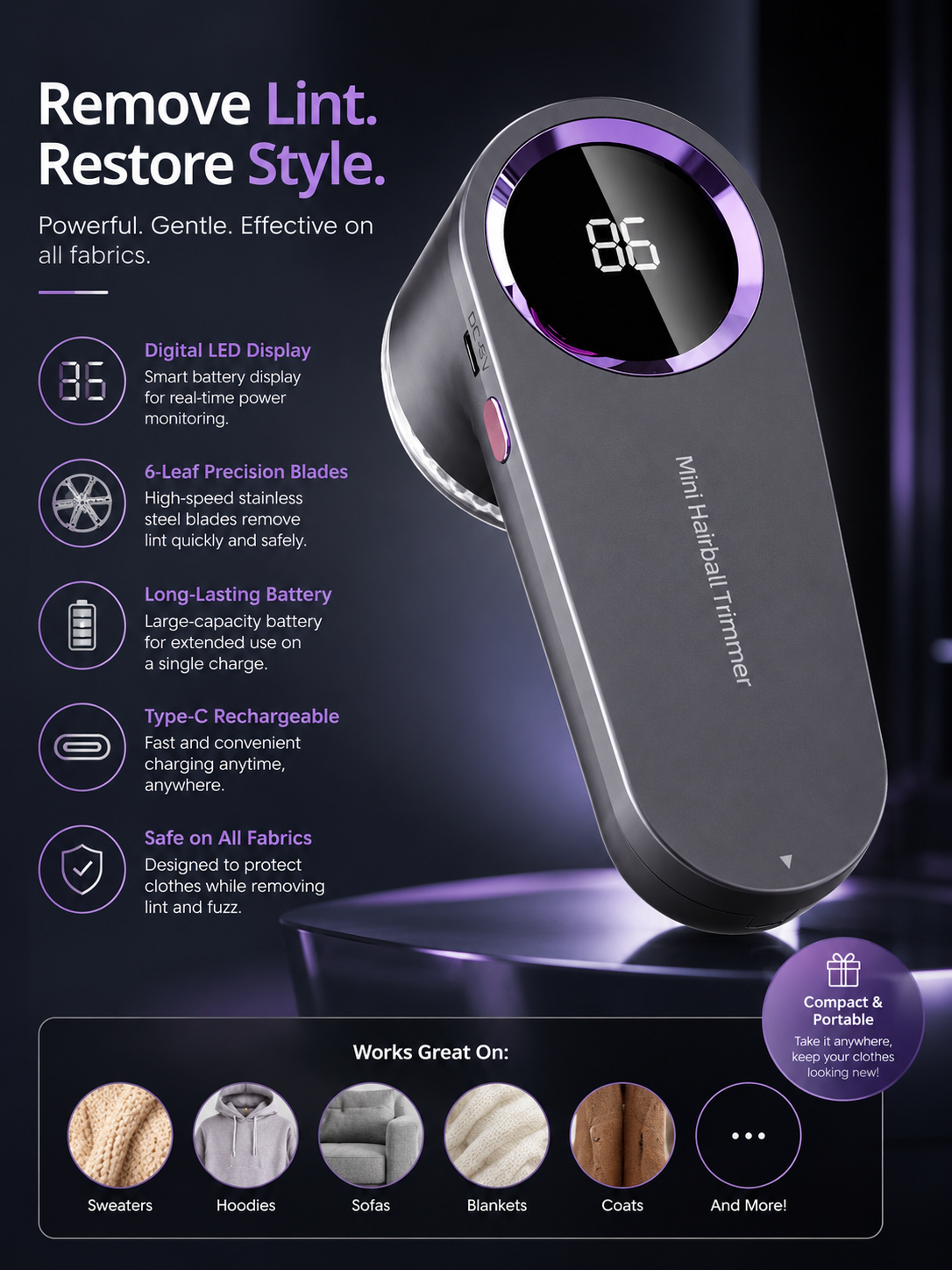 Electric  Fluff Remover
